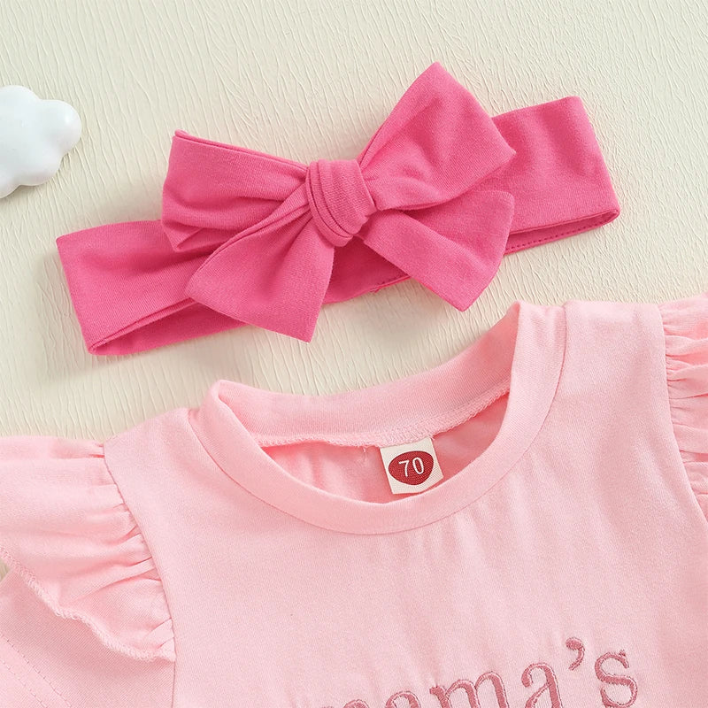 Adorable Infant Floral Print Sleeveless Romper with Matching Headband Set for a Stylish Summer Look