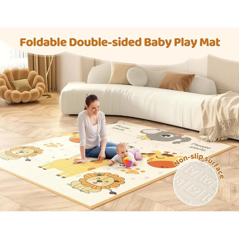 Extra Large 71x59 Toddler Playpen with Mat, Play Yard for Indoor and Outdoor Play and Rest