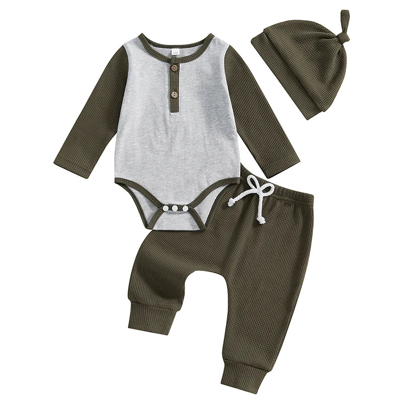 Toddler Girl Clothing Set Floral Print Long Sleeve Top and Pants with Headband 3 Piece Outfit for Fall Winter