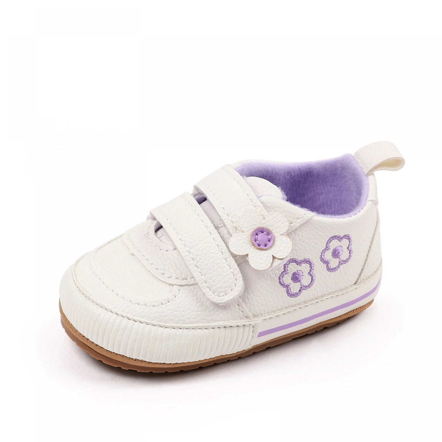 Toddler Girls Cute Bowknot Mary Jane Flats Soft Sole Non-Slip Princess Shoes with Hook and Loop Closure