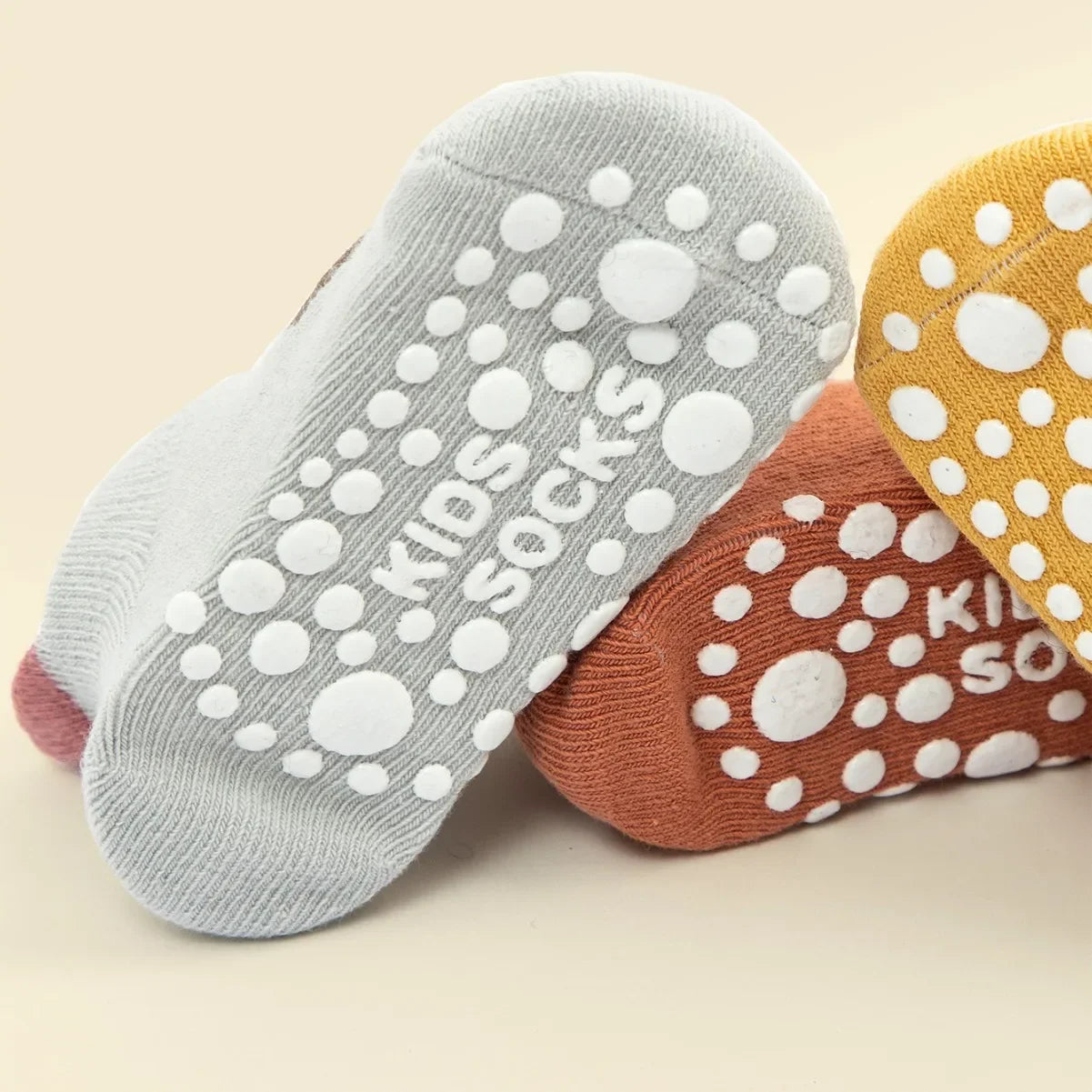 6 Pairs/Lot Cotton Baby Anti-slip Boat Socks For Boys Girls Low Cut Floor Kids Toddler Sock With Rubber Grips For 0-5Years2027