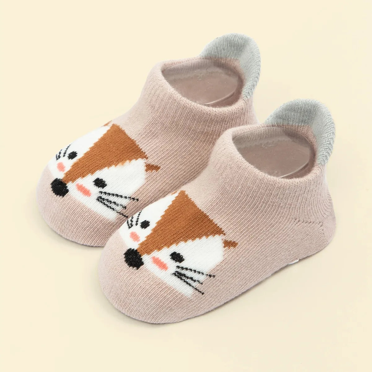 6 Pairs/Lot Cotton Baby Anti-slip Boat Socks For Boys Girls Low Cut Floor Kids Toddler Sock With Rubber Grips For 0-5Years2027