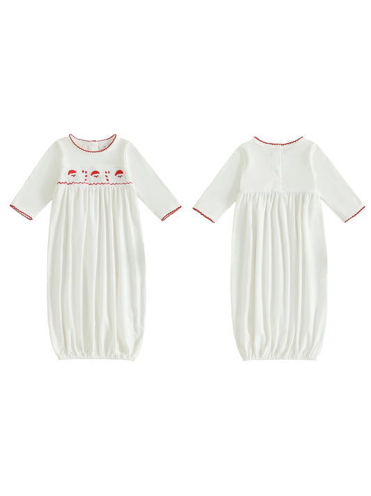 Infant Sleep Sack for Boys Girls Winter Holiday Long Sleeve Wearable Nightgown Newborn Pajama Gown for Christmas
