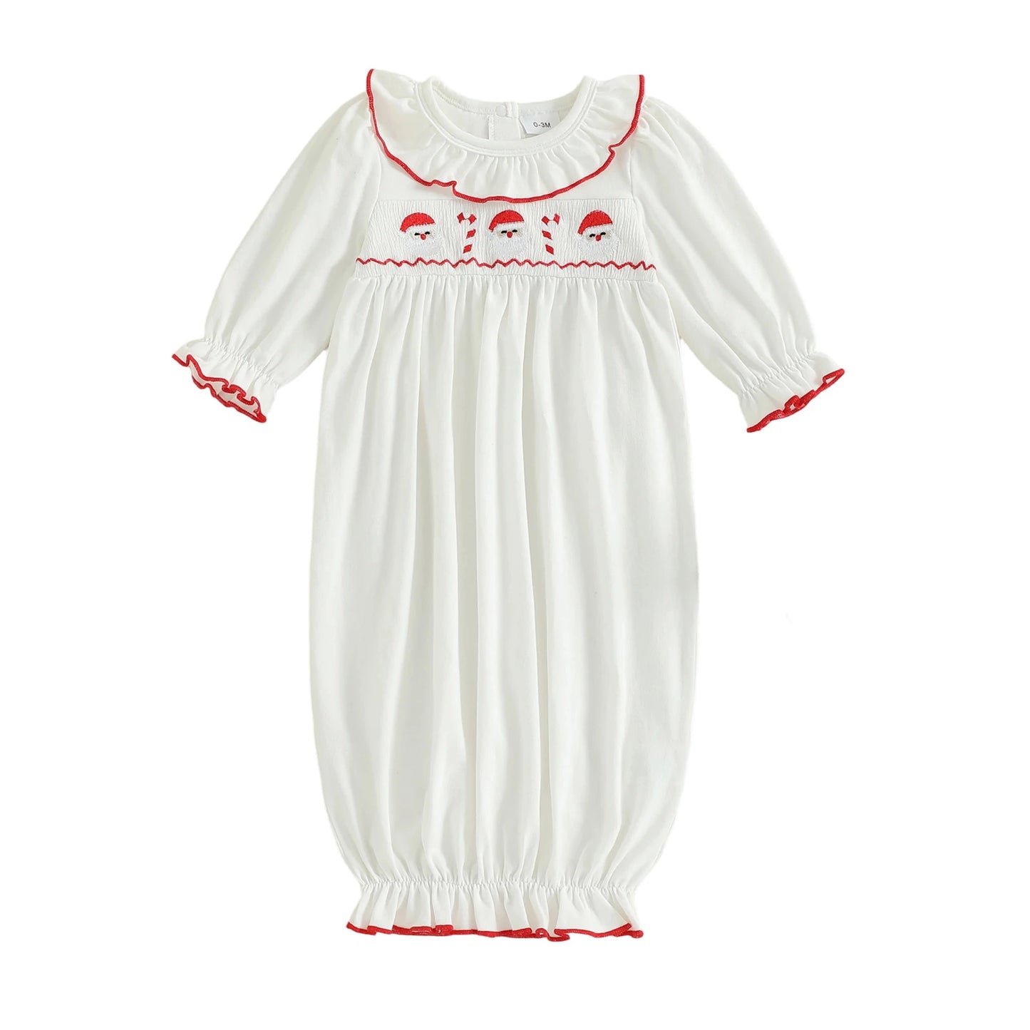 Infant Sleep Sack for Boys Girls Winter Holiday Long Sleeve Wearable Nightgown Newborn Pajama Gown for Christmas