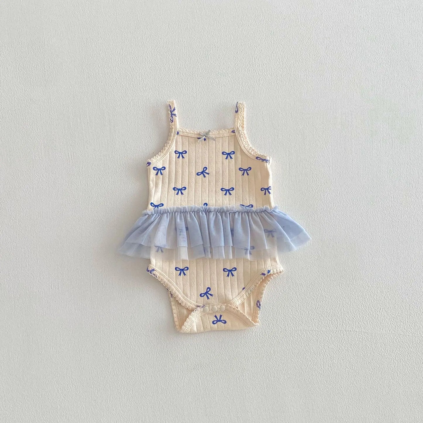 2026 Summer New Baby Clothes Cute Heart Print Toddler Girls Bodysuits Korean Style Baby One Piece