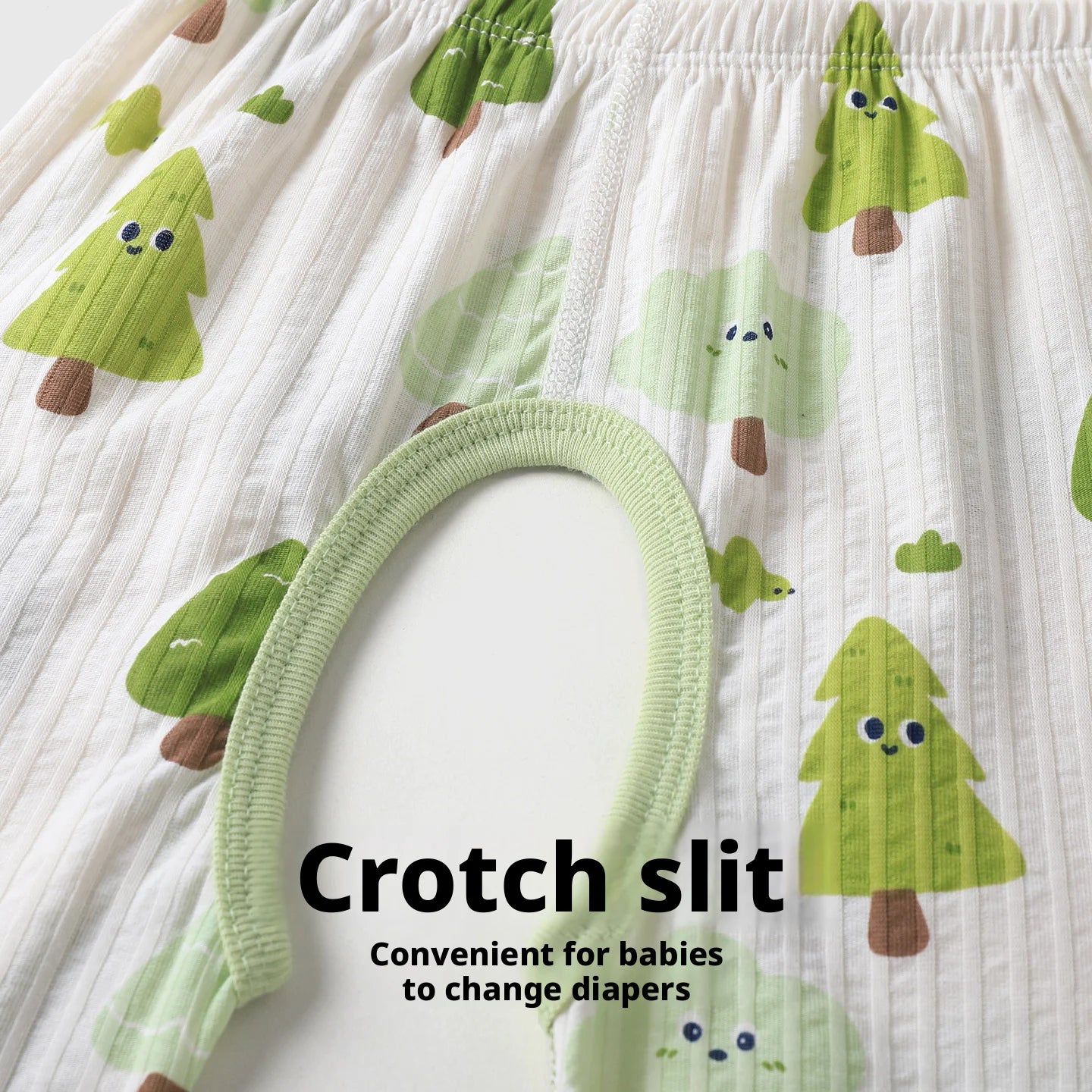 【Youqi】Chinese 0-2 Years Old Baby Pants Summer Open-Crotch Pants for Babies, Class a Pure Cotton Long Pants, Children's Seamless Leggings