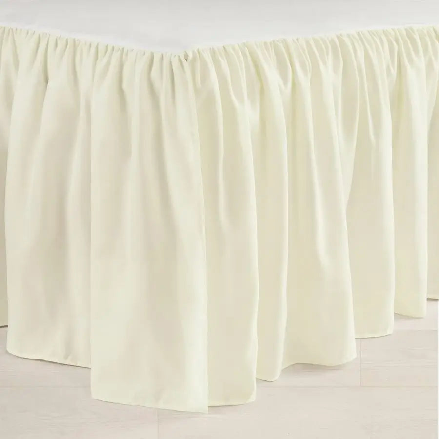 Ruffle Crib Skirt, 16 Drop, Ivory