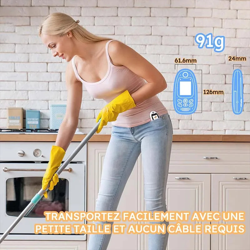 BOIFUN Baby Monitor with Camera Portable Vox Function Temperature Sensor Video 2.4 GHz Smart Standby 720p Bidirectional Voice