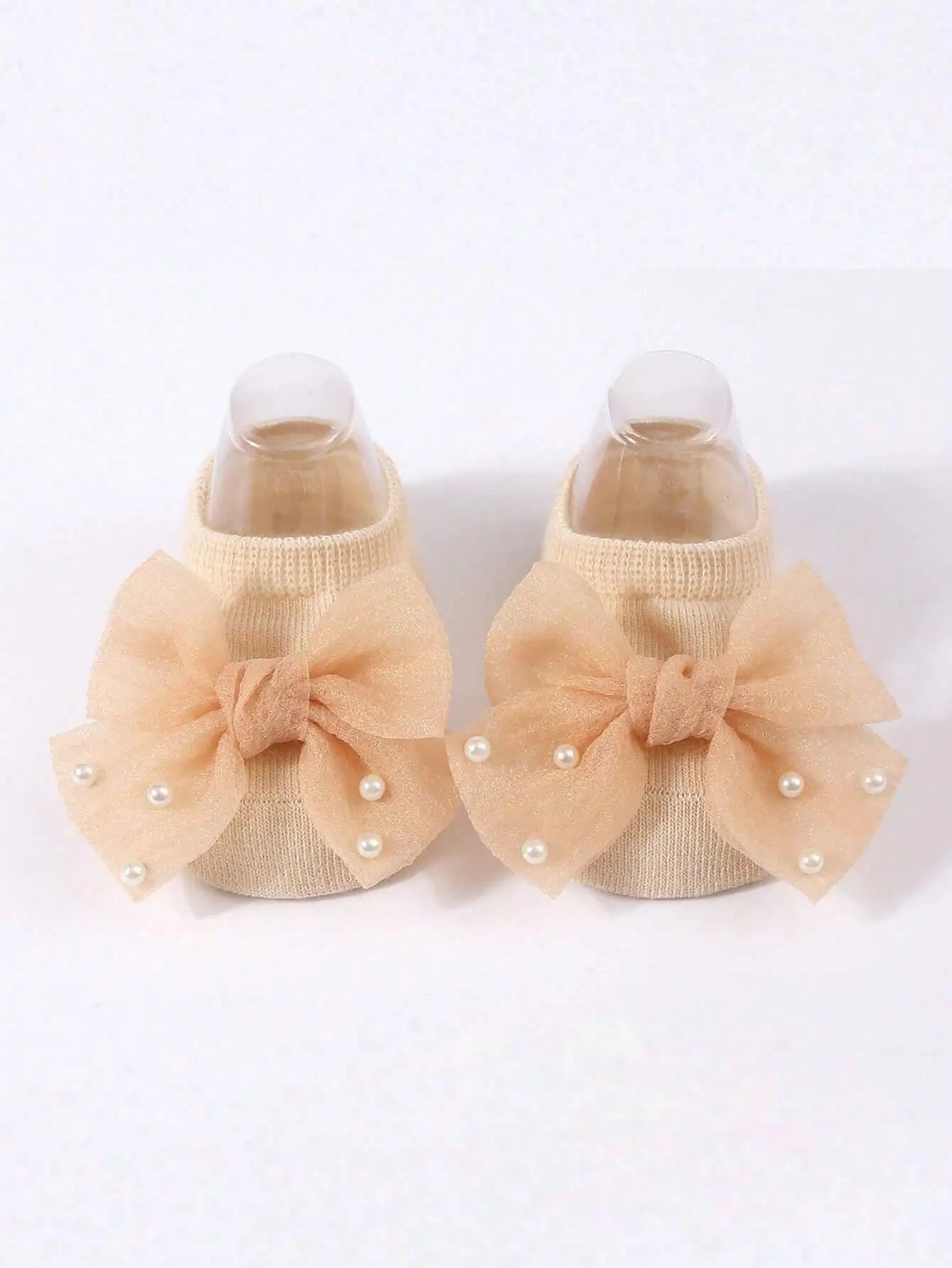 Soft Baby ulle Bow with Pearl Embellishments Socks  Ideal for Birthday & Photoshoot baby socks