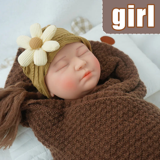 20.6-inch solid silicone baby girl weighing 3.9kg, ultra rare large-sized professional grade newborn, all details restored