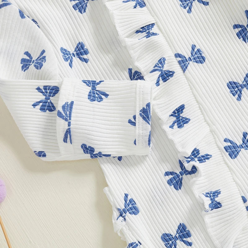 Adorable Baby Girl 3Pcs Winter Outfits Floral Print Hooded Jacket with Pants and Headband Set Infant Clothing