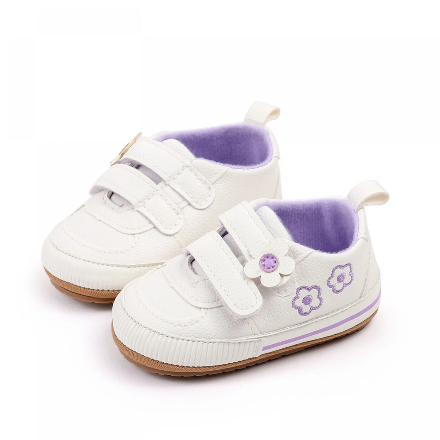 Toddler Girls Cute Bowknot Mary Jane Flats Soft Sole Non-Slip Princess Shoes with Hook and Loop Closure