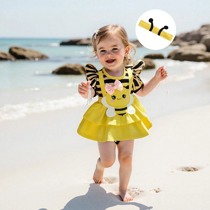 Baby Girl Summer Outfit Sleeveless Floral Print Ruffle Romper with Matching Headband and Sandals Set for Newborns