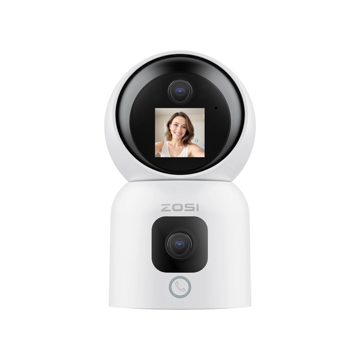 ZOSI 6MP 4MP Dual-Lens Indoor Security IP Camera Two-Way Video 2.4G/5G WiFi C528 360° Views Pan/Tilt Home Baby/Pet Dog Monitor