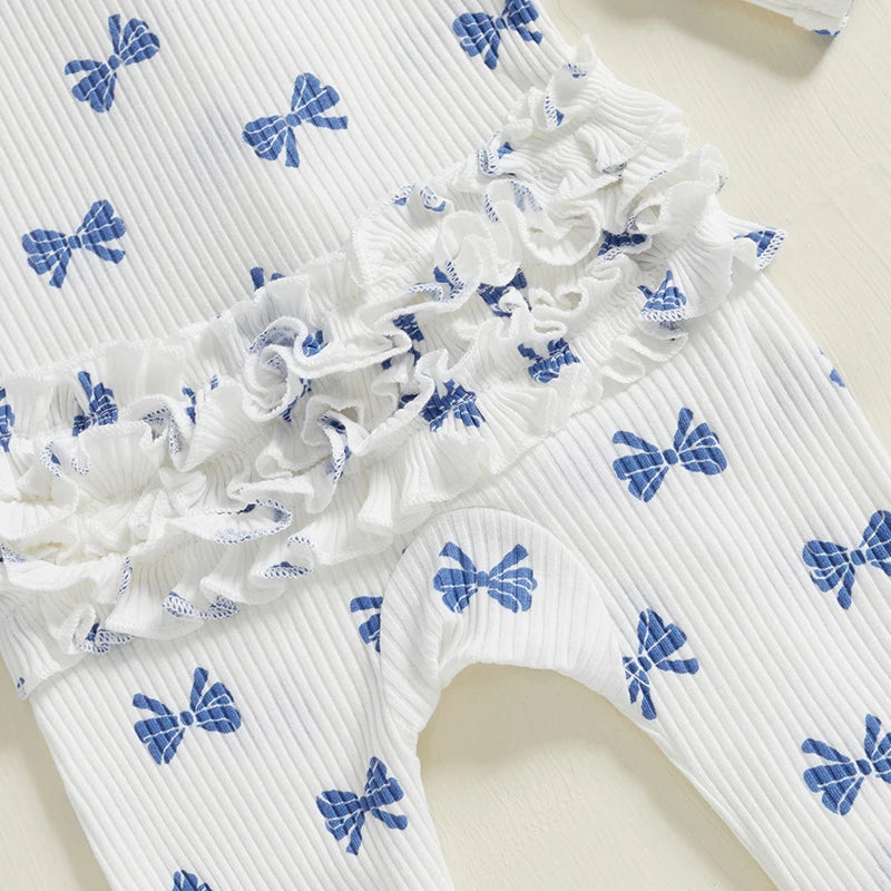 Adorable Baby Girl 3Pcs Winter Outfits Floral Print Hooded Jacket with Pants and Headband Set Infant Clothing