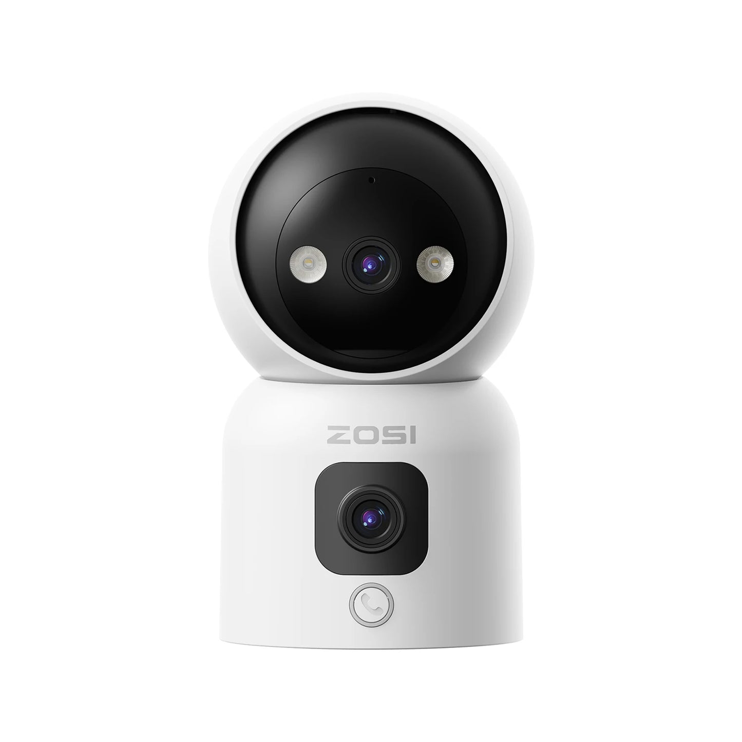 ZOSI 6MP 4MP Dual-Lens Indoor Security IP Camera Two-Way Video 2.4G/5G WiFi C528 360° Views Pan/Tilt Home Baby/Pet Dog Monitor