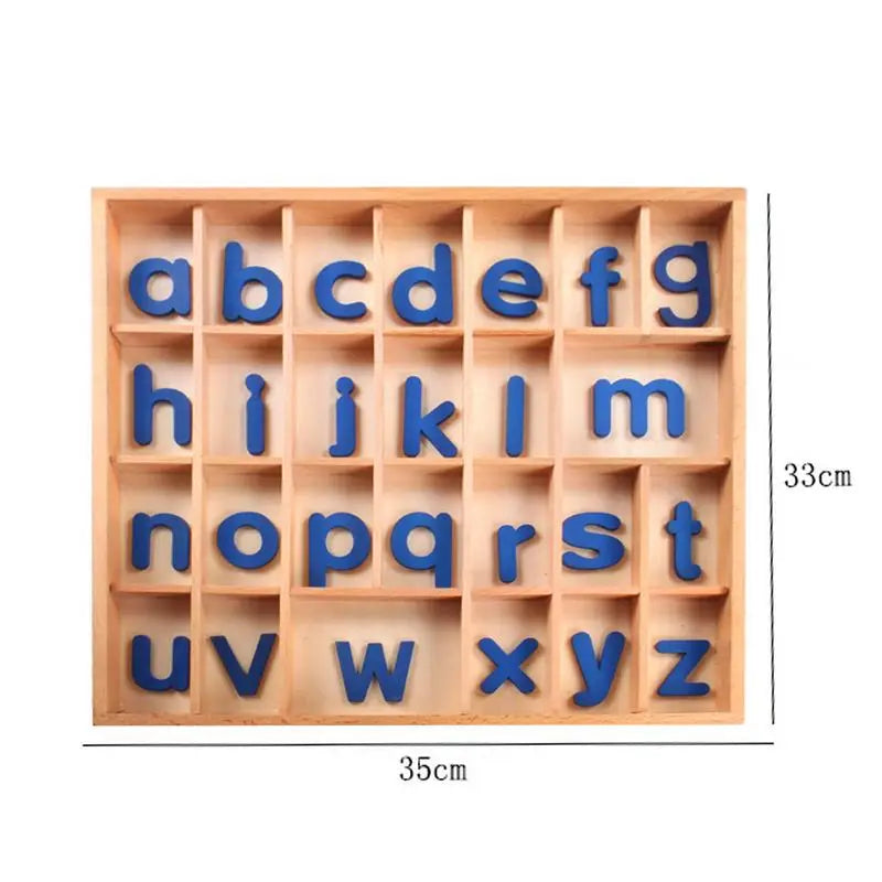 Kids Montessori Language Toys Wooden Movable Alphabet Preschool Early Learning Educational Toys