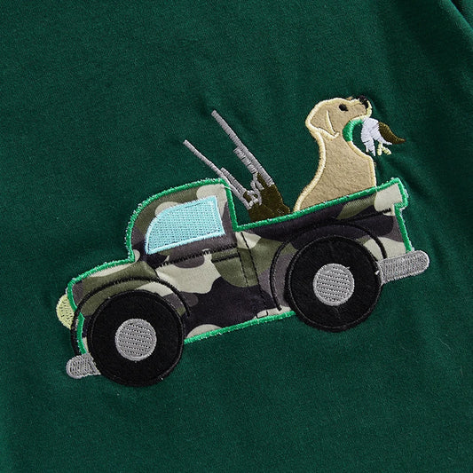 Toddler Boy Summer Outfit Dinosaur Print Short Sleeve T-shirts and Denim Shorts 2 Piece Set for Baby Boys