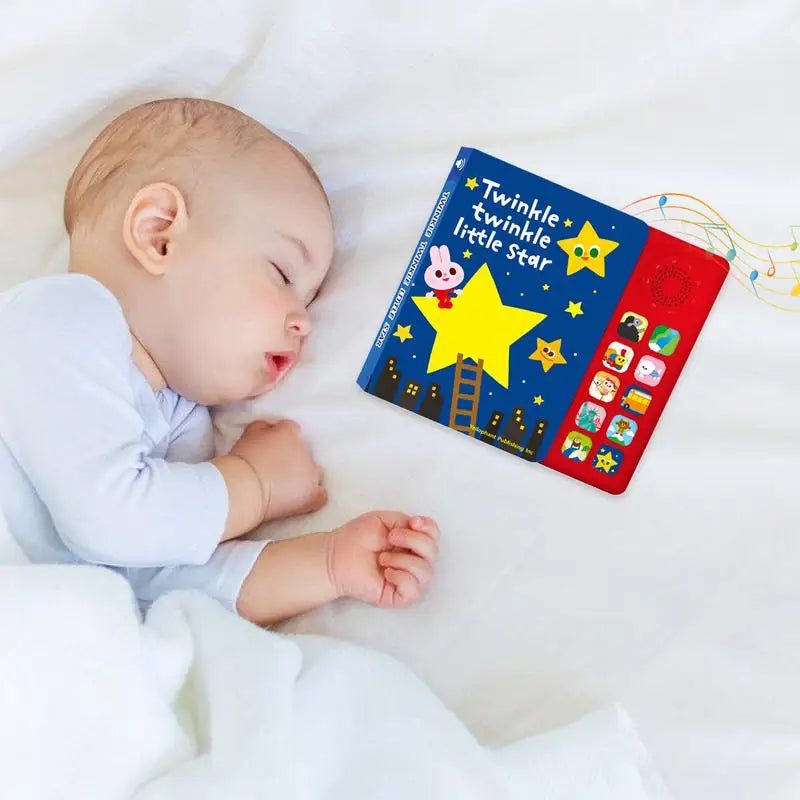 Nursery Rhyme Book Musical Learning Book 10 Nursery Rhymes English Enlightenment Teaching Aids for Boys and Girls